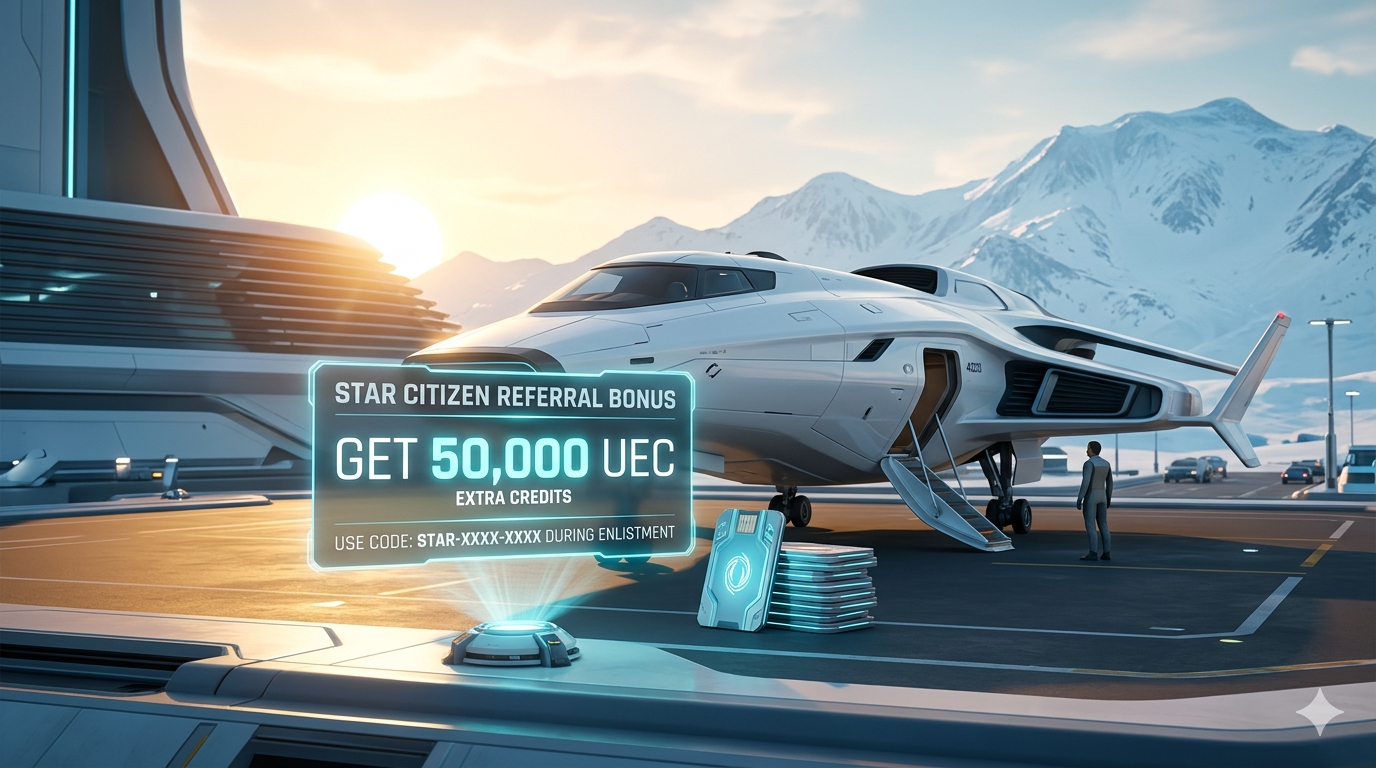 Star Citizen Bonus Code 2026 - Hol dir 50.000 UEC UEC